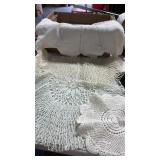 (3) Large   (1) small  doilies
