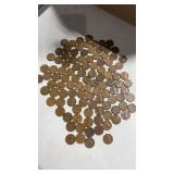 105.  1930's wheat Pennie's