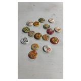 16 1940s-60s Railroad Union Pinbacks Pins