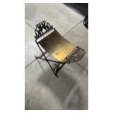 Vintage Oscar Bach ? Brass Ornate Bench, Approx