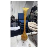 Vintage 35 inch Hand Blown Beluze or Murano Swirl