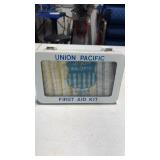 Vintage Union Pacific Railroad Metal  First Aid