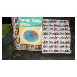 Postage stamp book and stamps