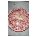 (7)  historic America, pink by Johnson Brothers