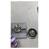 1953 silver quarter and a 1962 Roosevelt silver