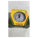 Vintage 1984 Crayola Armitron Quartz Alarm Clock