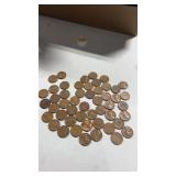 50.   1957D. Wheat Pennie's