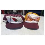 2 Vintage Football 1970s Mesh Caps, Phoenix