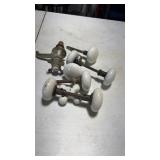 White Porcelain Vintage Door & Faucet Hardware