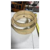 Mid Century 2 Tier Fiberglass Lamp Shade