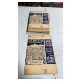 Approx 20 Circus Popcorn Boxes , Unfolded 1930s