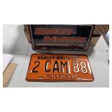 Harley Davidson motorcycle License plates