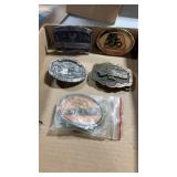 (5) miscellaneous advertising belt buckles