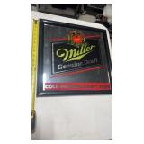 Vintage Miller Genuine Draft Beer Mirror