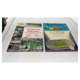 2 Vintage Indiana Michigan Football Programs 1955