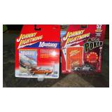 (2). Johnny lightning mustang and dodge viper die
