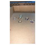 Miscellaneous silver tone, women's rings stamped