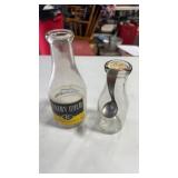2 Vintage Dairy Milk Bottles, Dairy Gold &