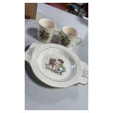 2 Vintage Uncle Wiggly Cups  & Holmes & Edward's