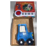 Wooden kids tractor puzzle, and play me another