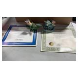Franklin mint mood dragons   with COA  gloomy and