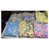 6 woman's size XL long sleeve scrub top jackets