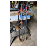 3 Pipe Clamps, Longest is  43"