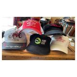 5 Vintage Ag & Advertising Caps, Dusty Caps