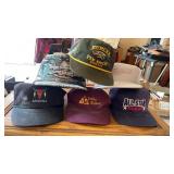 6 Vintage Travel & Advertising Caps