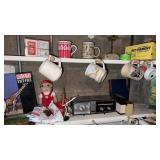 Group of vintage clock, radio by Lloyds little