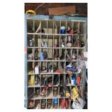 Miscellaneous  tools and hardware cabinet not