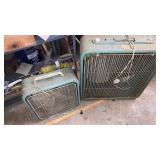 1 small, and 1 large vintage fans untested