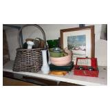 Group of miscellaneous vases, home, decorations,