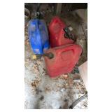 3 gas cans 1 can is full