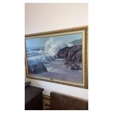 Seascape Vintage, coastal, ocean, art print,