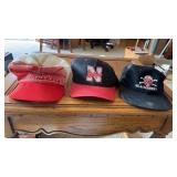 3 Vintage Nebraska Football Caps