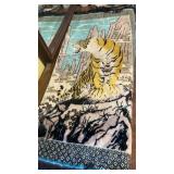 Kiangsu  striped tiger, swan brand, velveteen