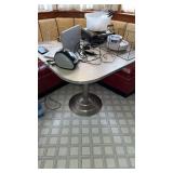 Chrome vintage table contents, not included just