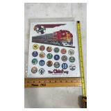 Repop metal sign Sante Fe 12"x10" in bag