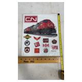 Repop metal CN sign 12"x10"