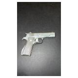 Unmarked Silver-Tone Toy 1911 Capgun