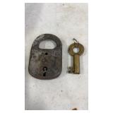 Railroad Padlock & Adlake Key, Don