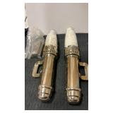 2 vintage, railroad lanterns with glass shade 1