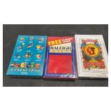 3 Sealed Decks Playing Cards Raleigh M&Ms &