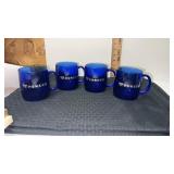 4 blue power ball cups with handle
