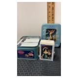 Pepsi cola tin with Pepsi trading cards