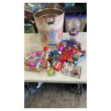 Candy dispensers and spinners.  No candy.