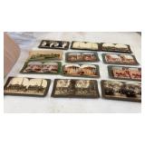 12 Vintage Stereoview Cards Europe Japan & more