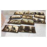 11 Antique Stereoview Cards Europe & Japan,