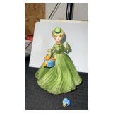 Vintage  Josef originals young girl in green